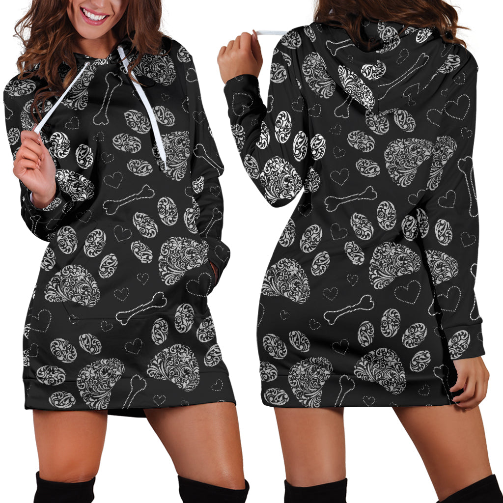 Paw Prints | Hoodie Dress