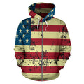 American Flag – Edition 01 | Unisex Zip-Up Hoodie