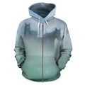 Fresian in the Mist | Unisex Zip-Up Hoodie