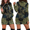 Gold Sun Moon | Hoodie Dress