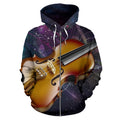Guitar Lovers | Unisex Zip-Up Hoodie