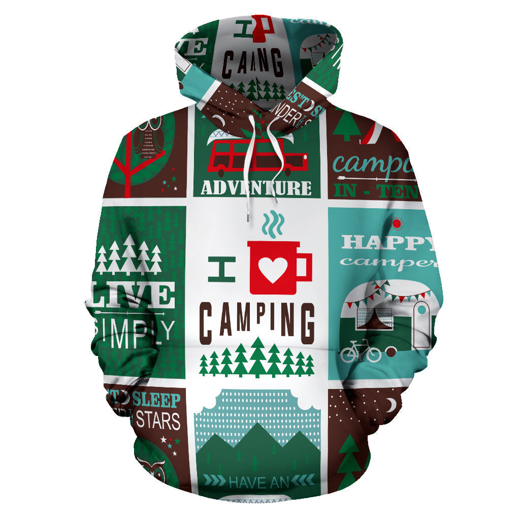Full Print Camping | Unisex Hoodie