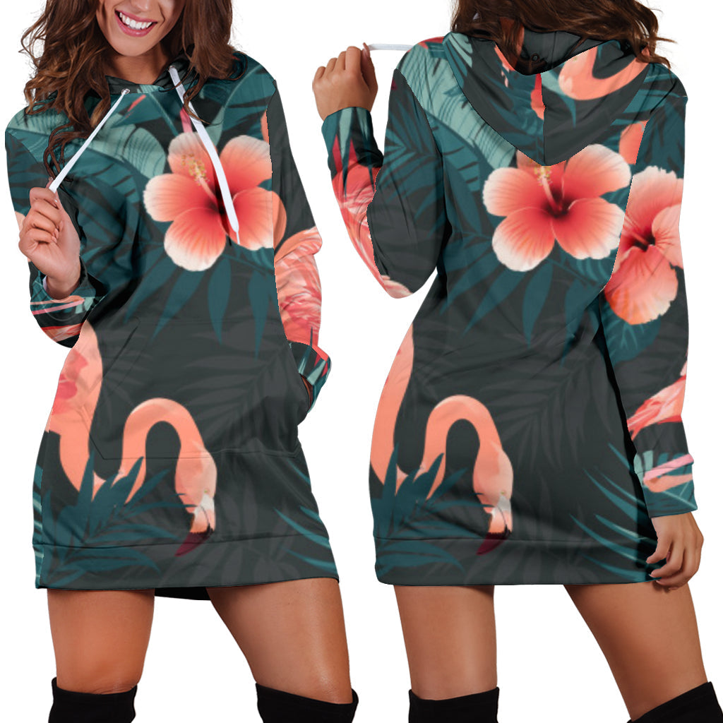 Flamingos | Hoodie Dress