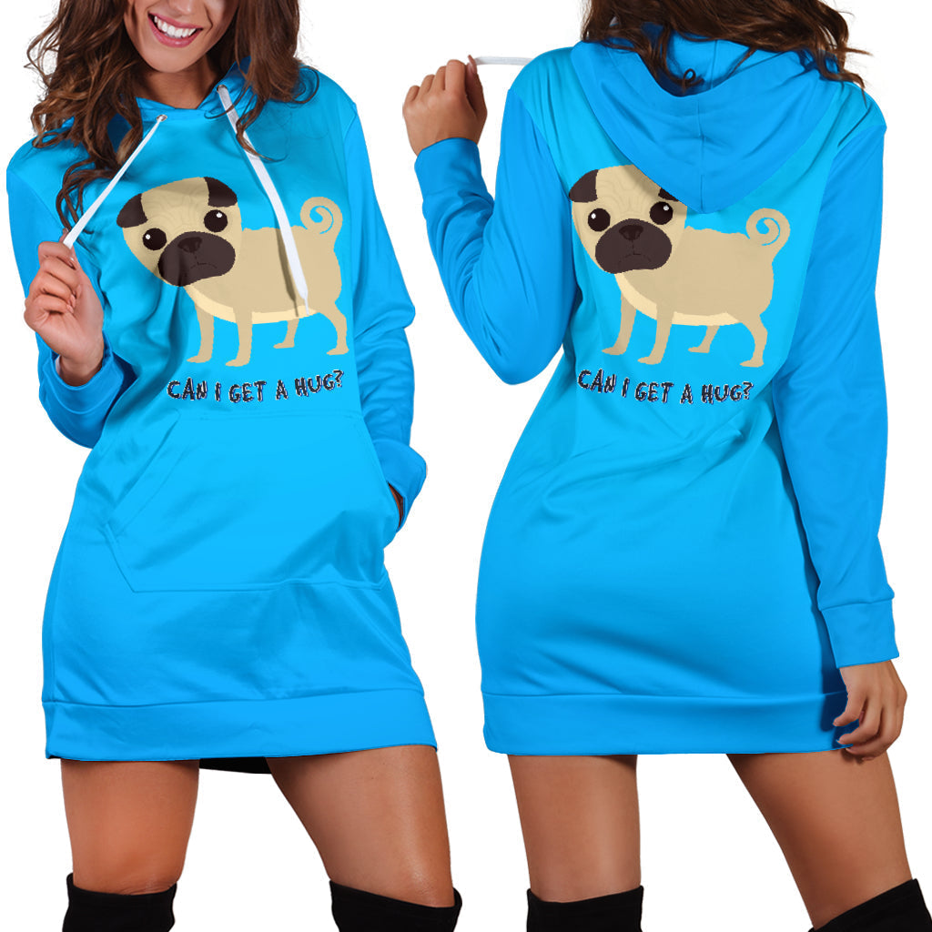 Can I Get a Hug Pug | Hoodie Dress