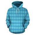 Blue Argyle All-Over | Unisex All-Over Print Hoodie