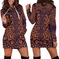Gold Chakra Mandala | Unisex Hoodie Dress