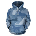 Golden Retriever Light Blue | Unisex Hoodie