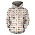 Cat Faces II S | Unisex Hoodie