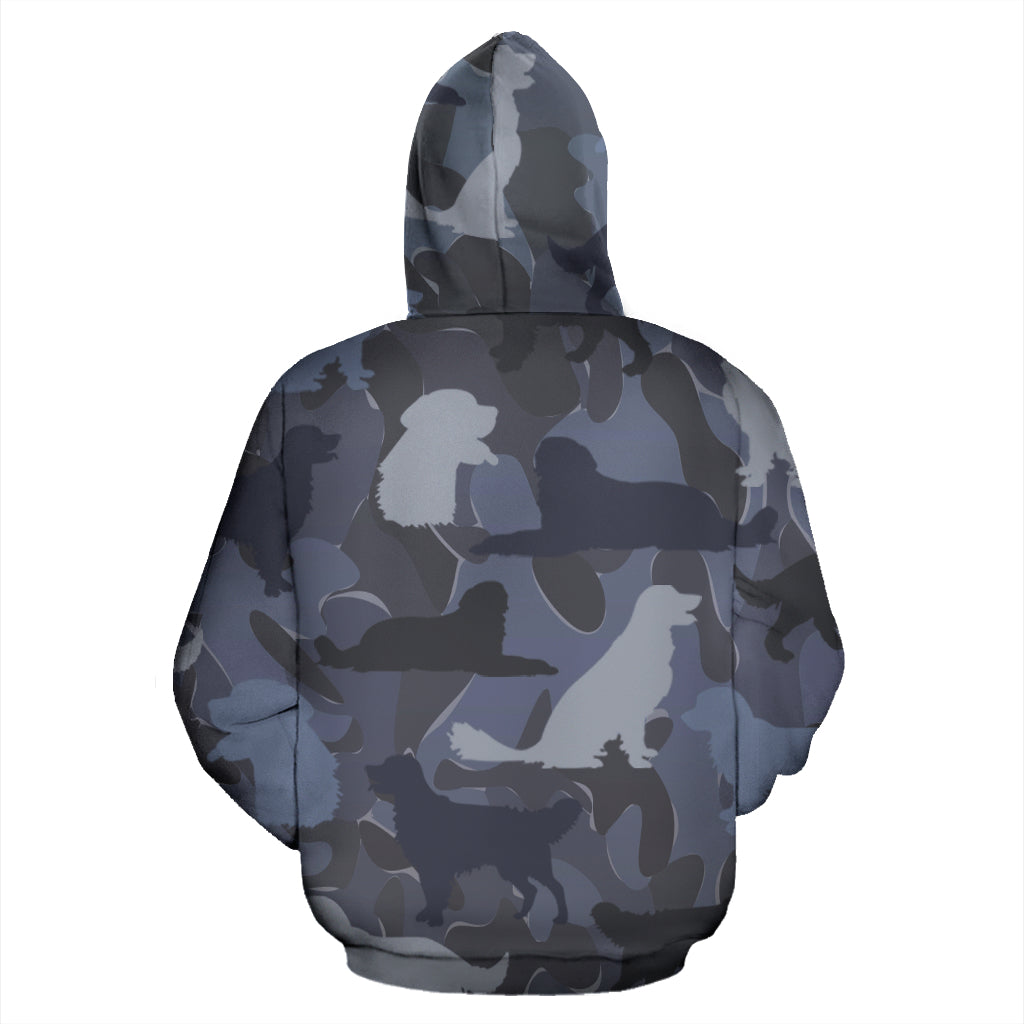 Golden Retriever Dark Blue | Unisex Hoodie