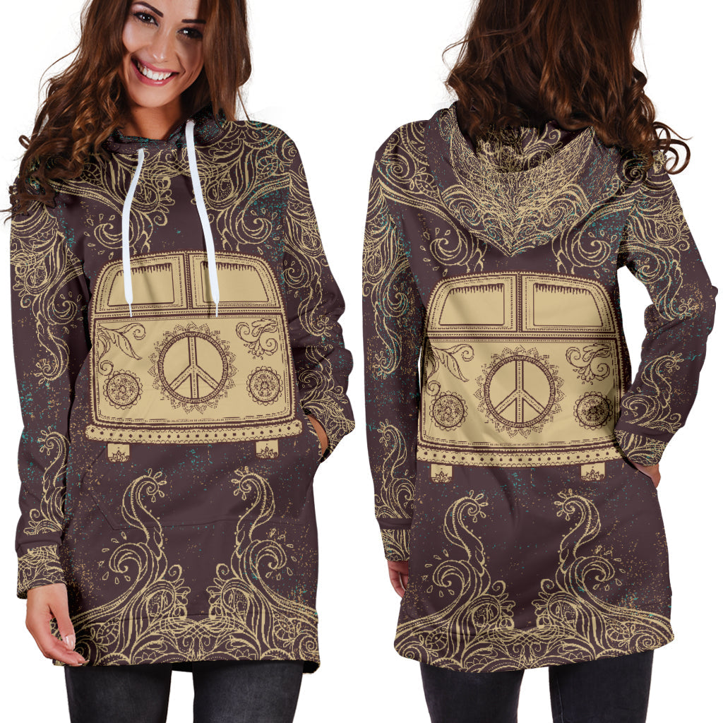 Hippie Bus | Unisex Hoodie Dress