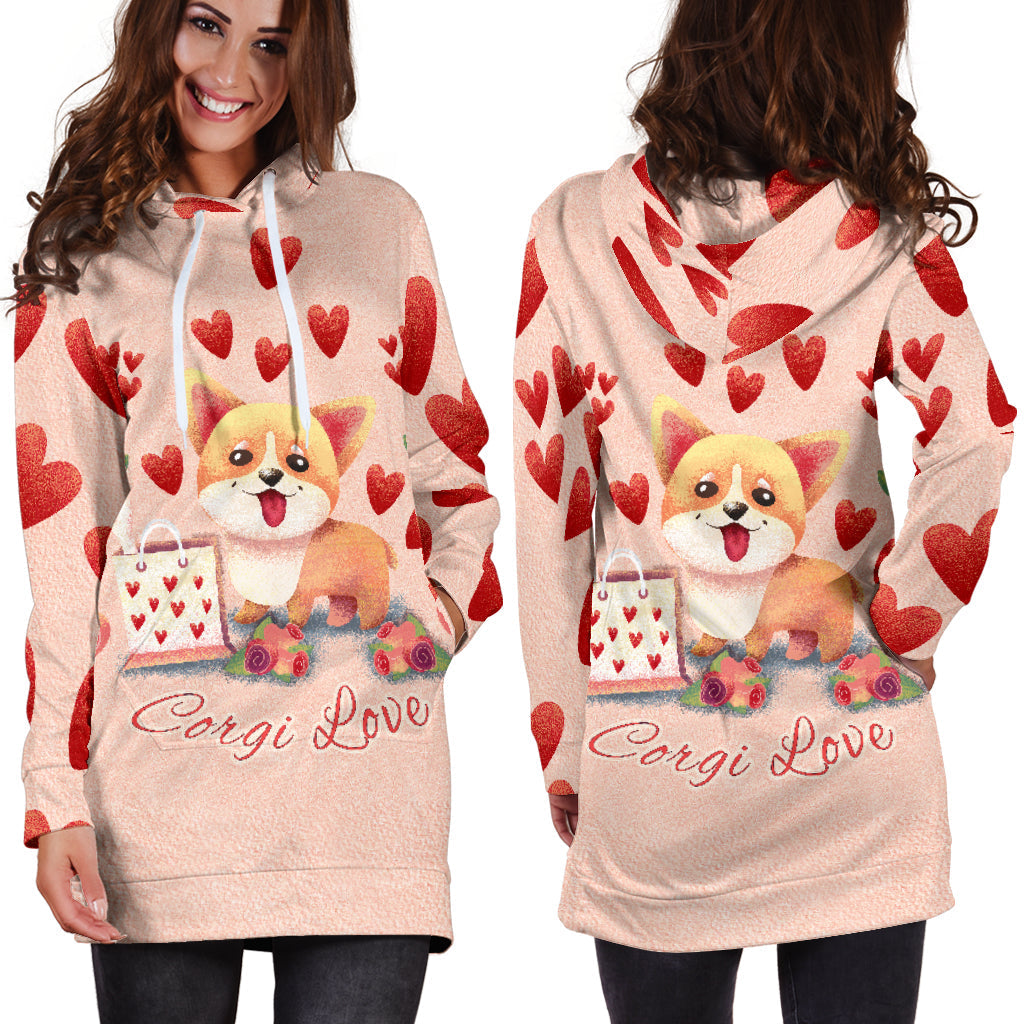 Corgi Love for Lovers of Corgis | Hoodie Dress