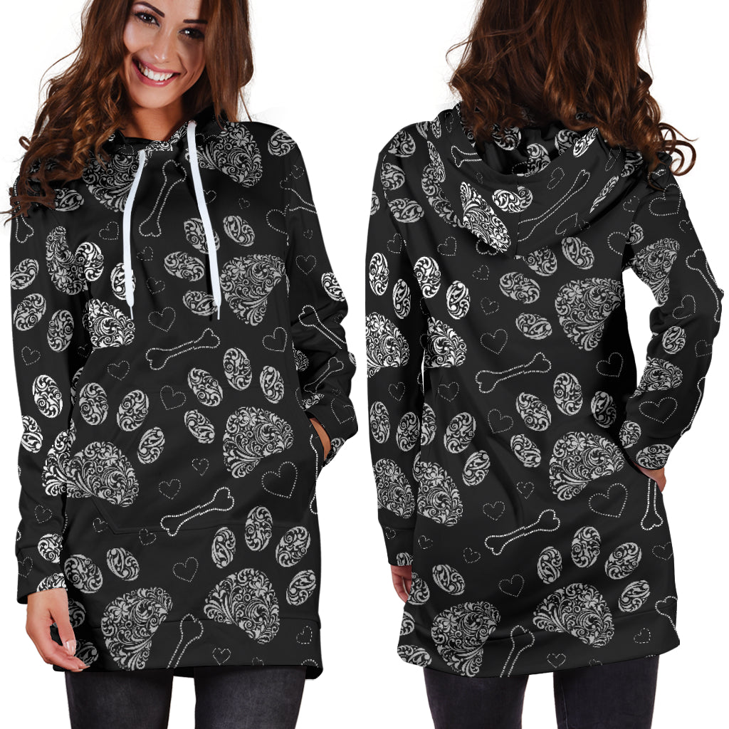 Paw Prints | Hoodie Dress