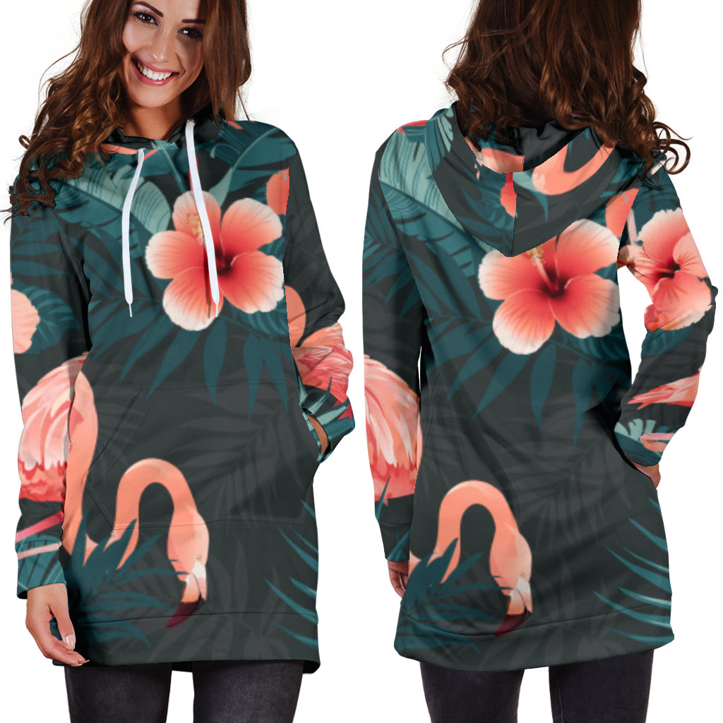 Flamingos | Hoodie Dress