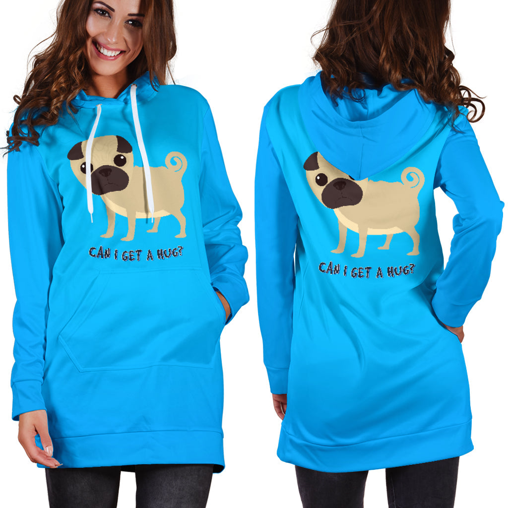 Can I Get a Hug Pug | Hoodie Dress