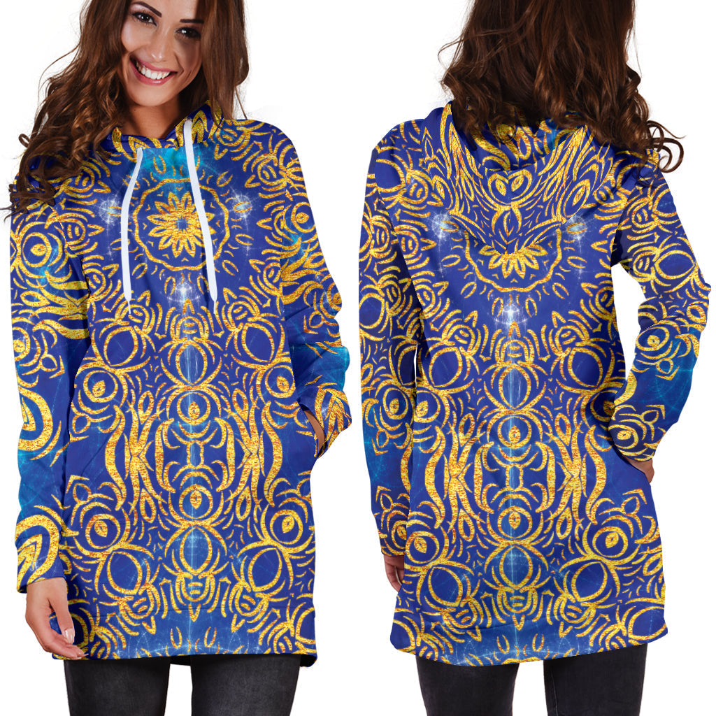 Gold Bohemian | Unisex Hoodie Dress