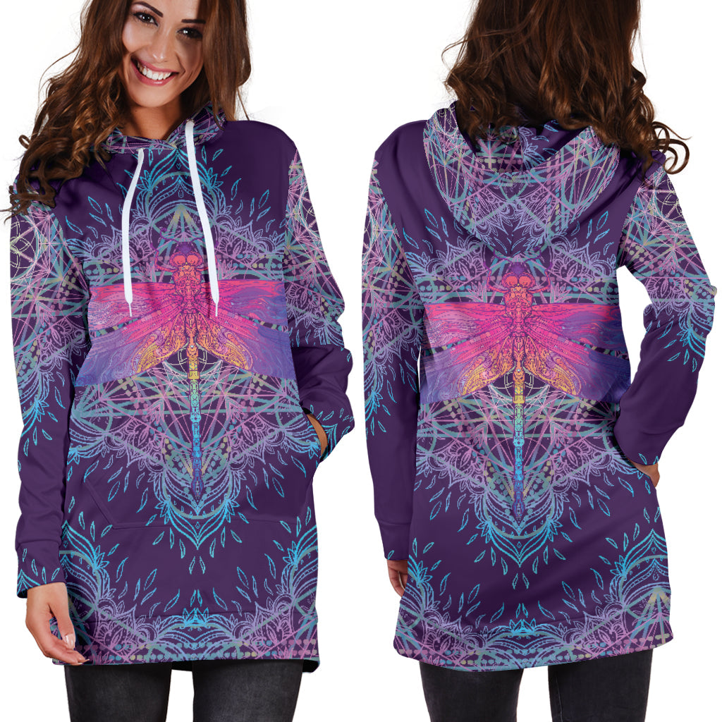 Dragonfly Mandala | Hoodie Dress