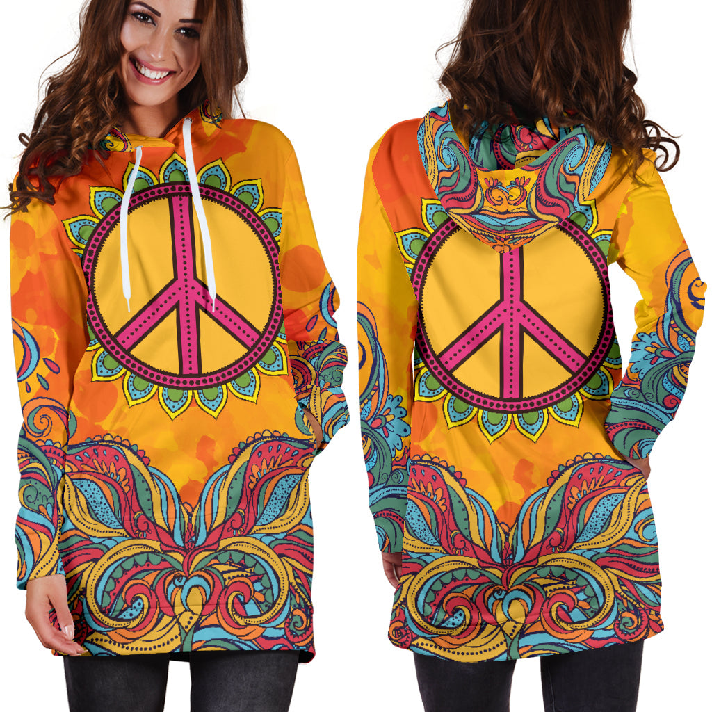 Hippie Peace | Hoodie Dress