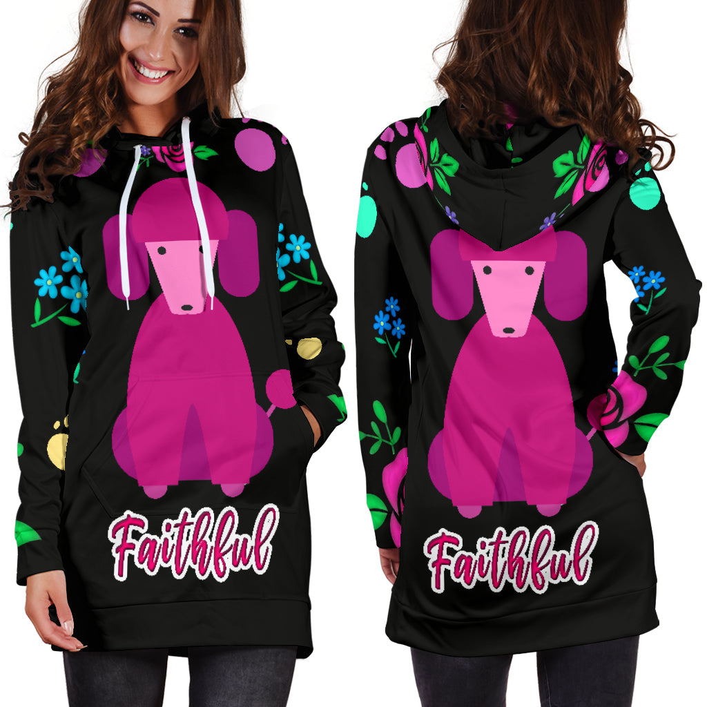 Faithful Poodle Dog Cute Poodle Dogs | Hoodie Dress