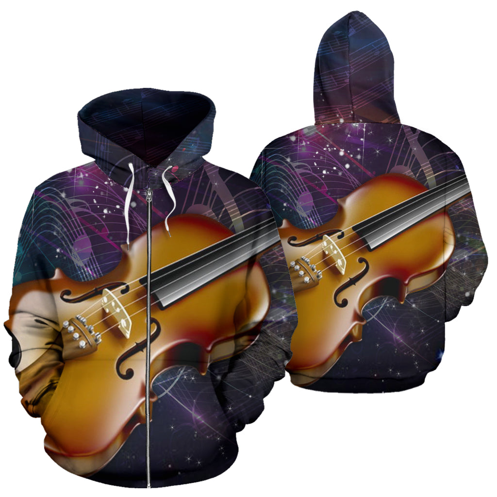 Guitar Lovers | Unisex Zip-Up Hoodie