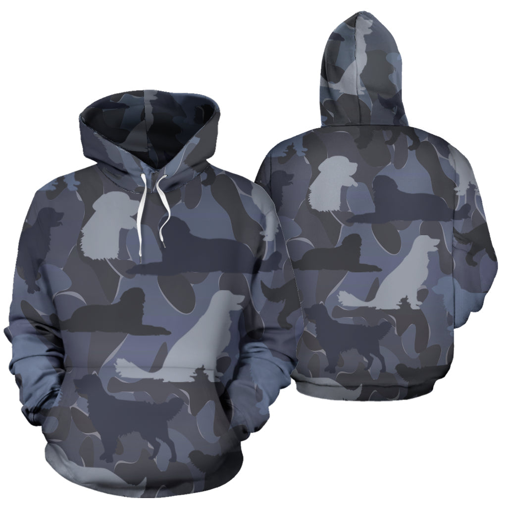 Golden Retriever Dark Blue | Unisex Hoodie