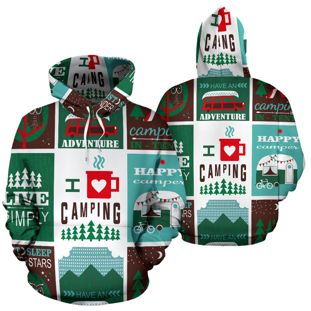 Full Print Camping | Unisex Hoodie