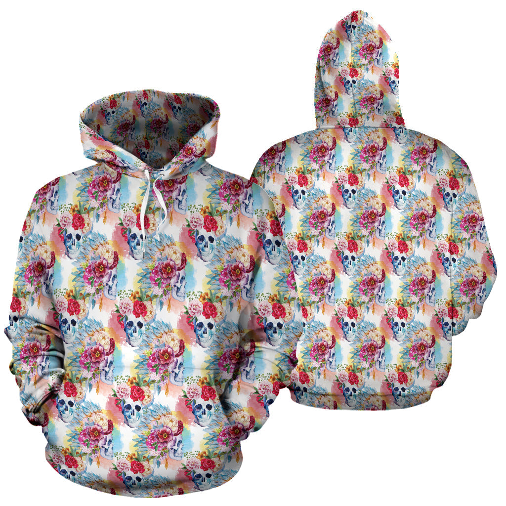Floral Skull S | Unisex Hoodie