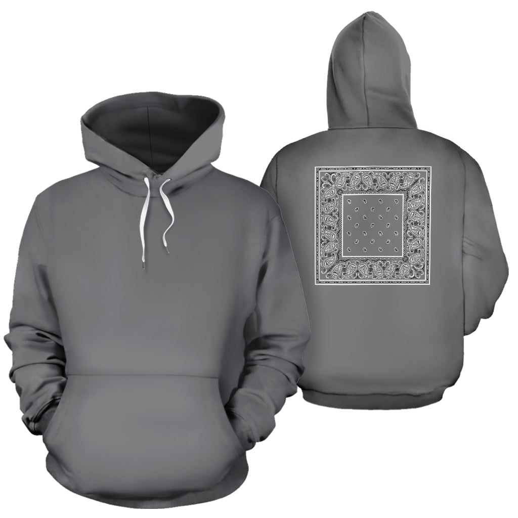 Back Print Gray Bandana – Edition 01 | Unisex Pullover Hoodie
