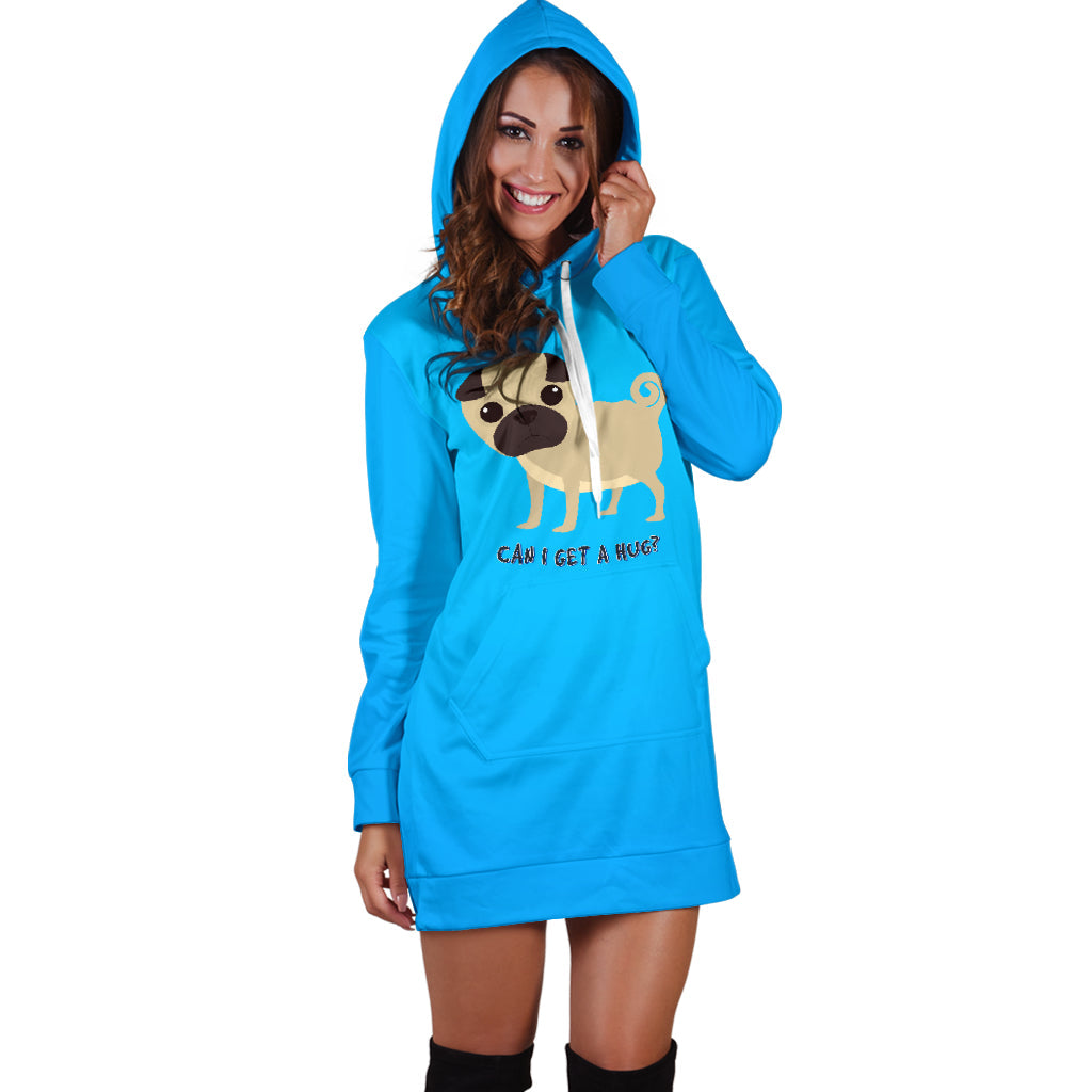 Can I Get a Hug Pug | Hoodie Dress