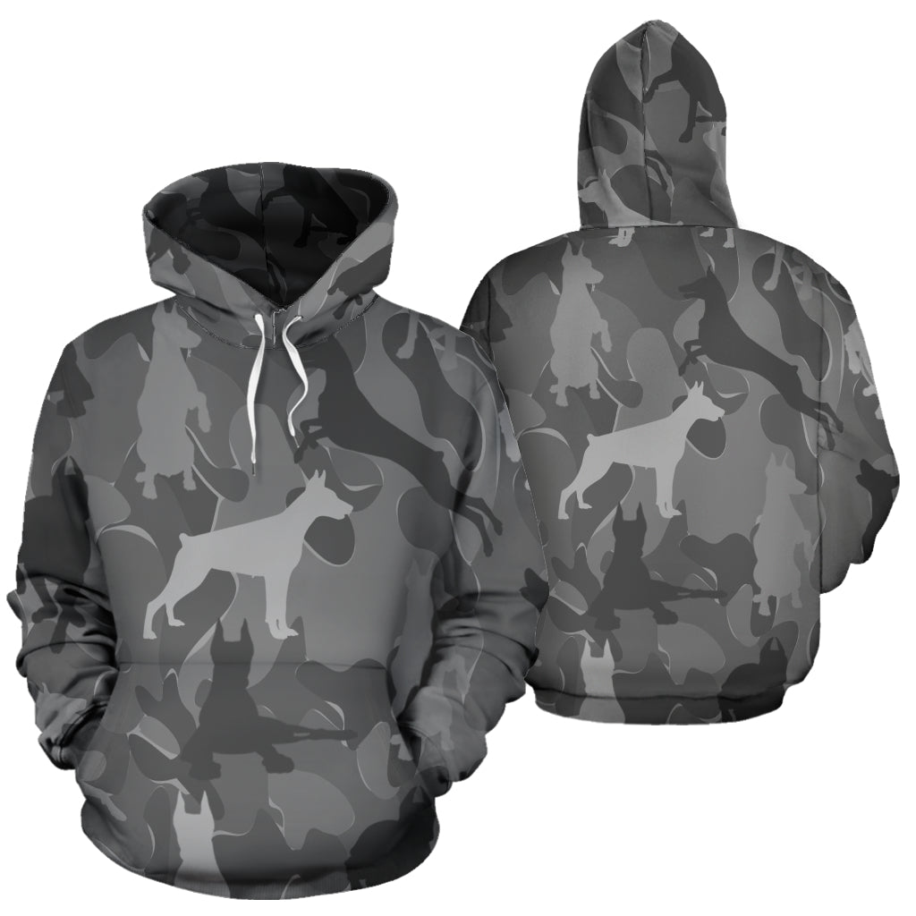 Doberman Light Gray | Unisex Hoodie
