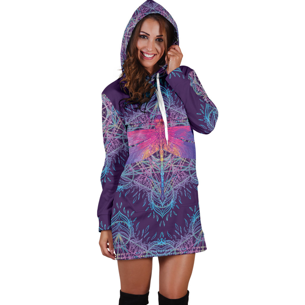 Dragonfly Mandala | Hoodie Dress