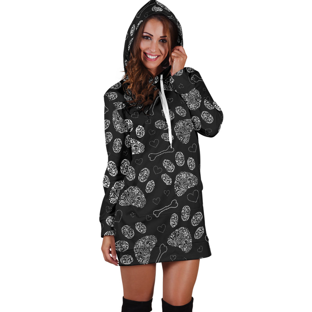 Paw Prints | Hoodie Dress