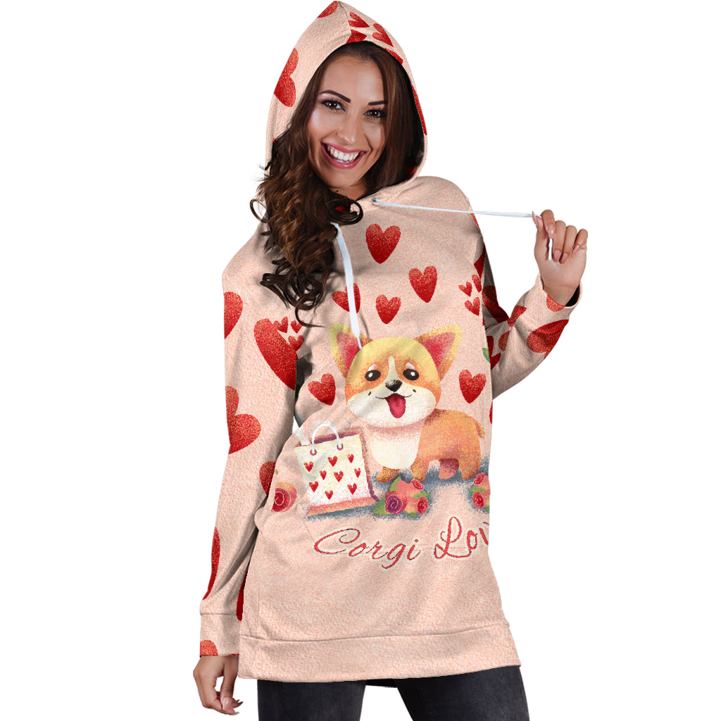 Corgi Love for Lovers of Corgis | Hoodie Dress