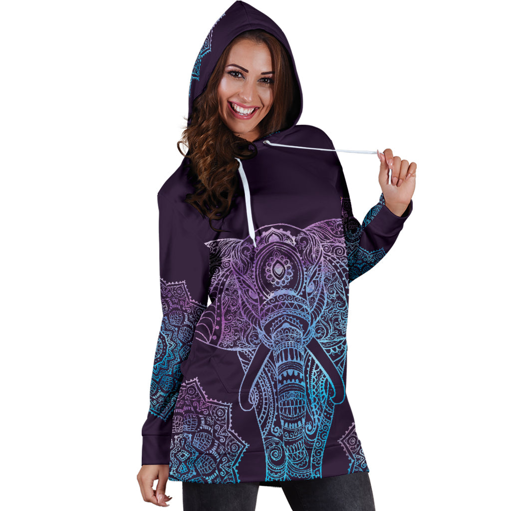 Elephant Mandala | Hoodie Dress
