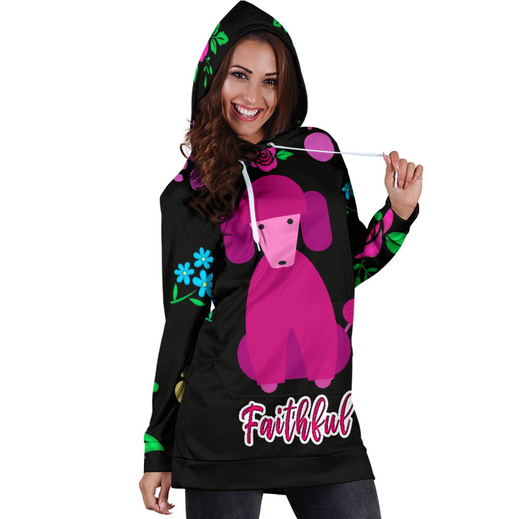 Faithful Poodle Dog Cute Poodle Dogs | Hoodie Dress