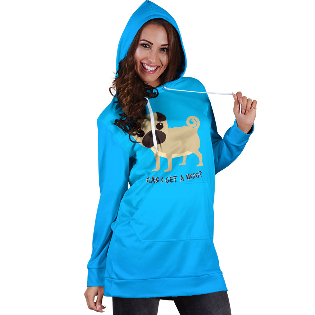 Can I Get a Hug Pug | Hoodie Dress
