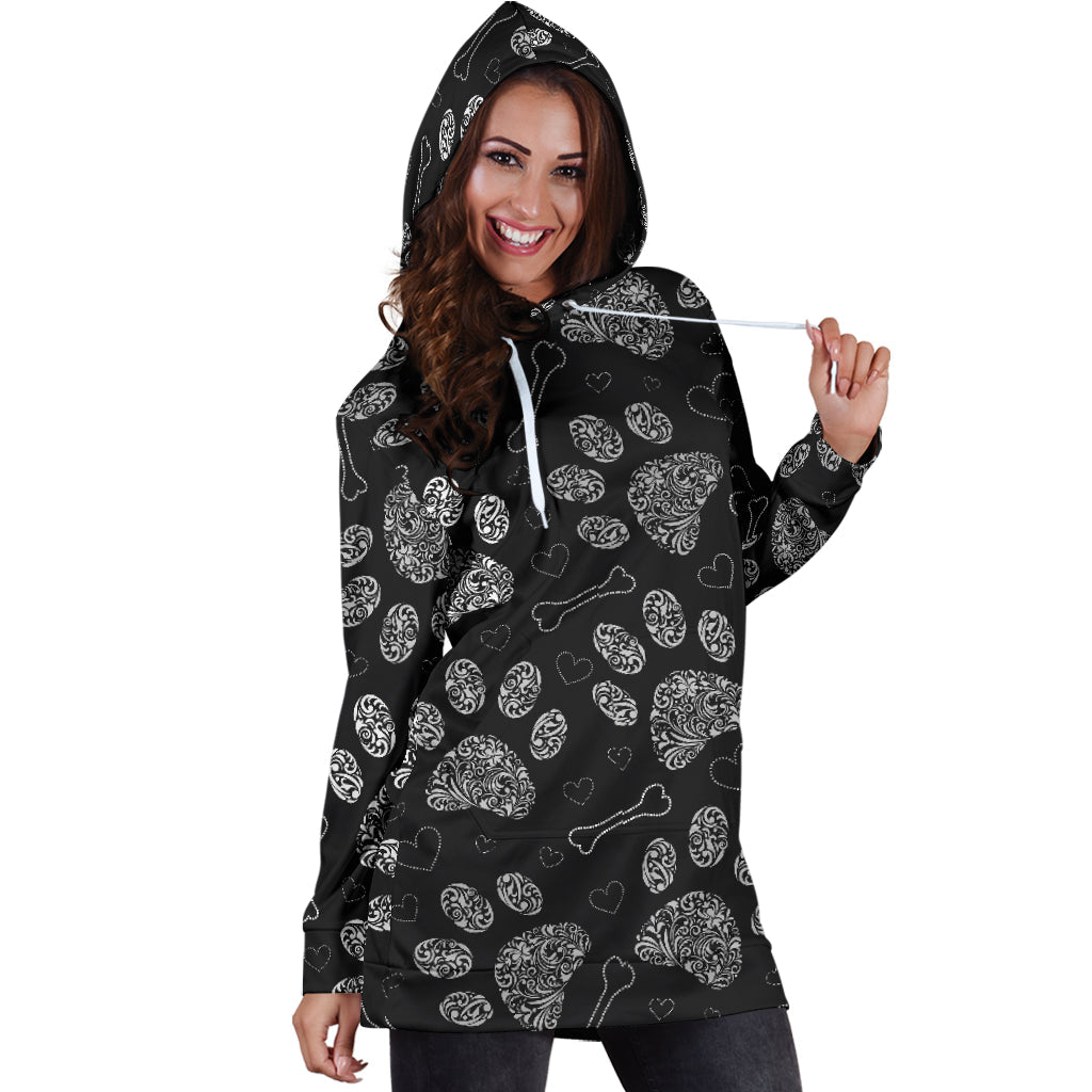 Paw Prints | Hoodie Dress