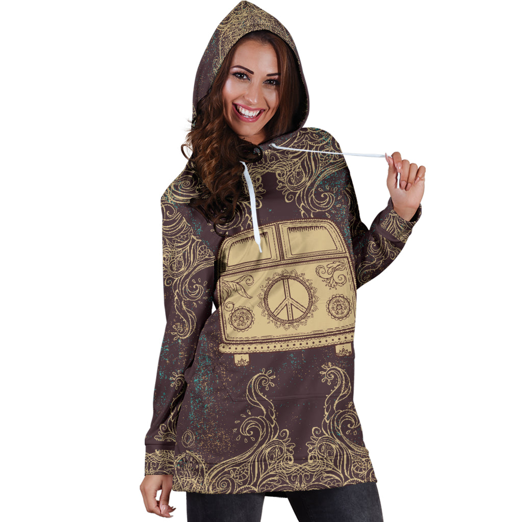 Hippie Bus | Unisex Hoodie Dress