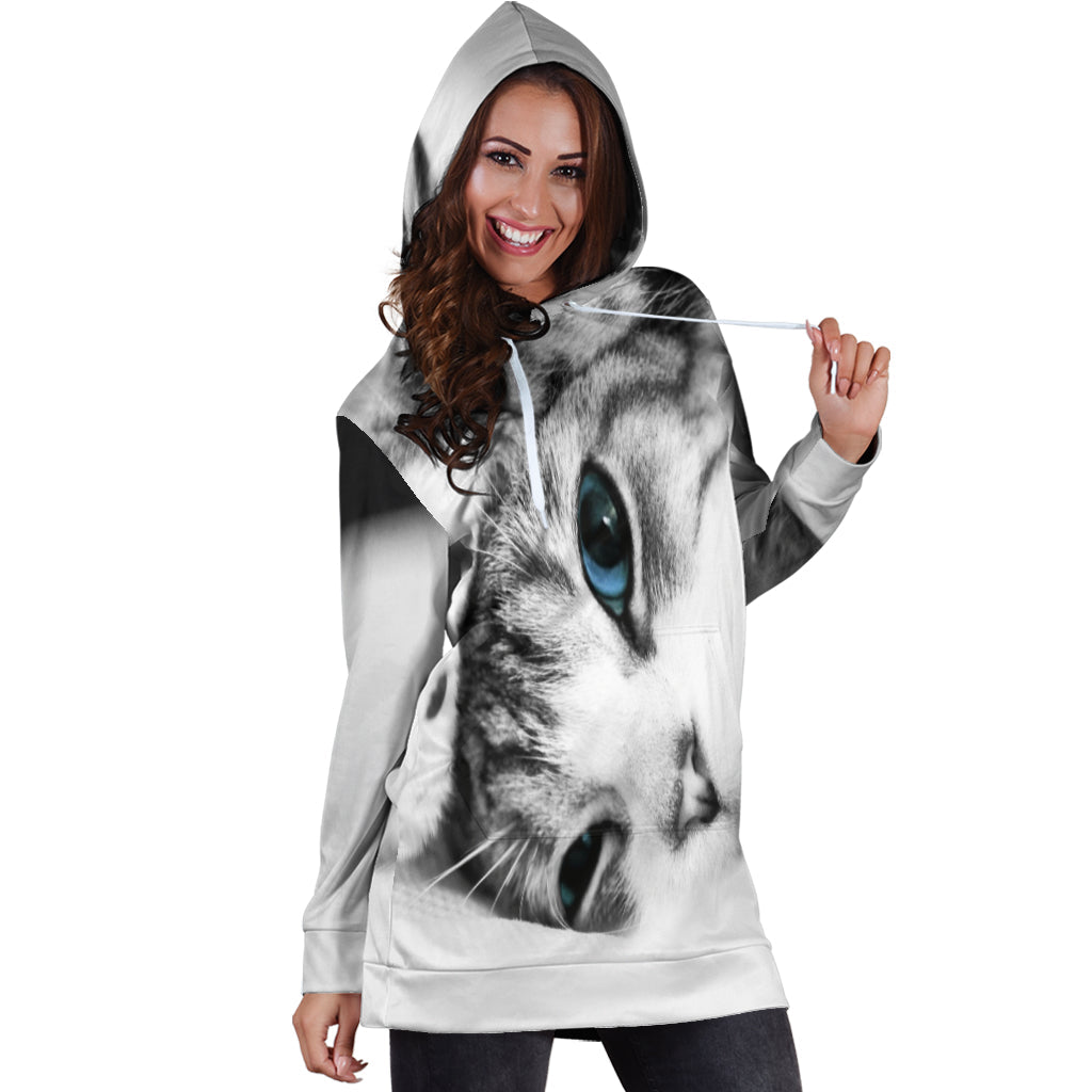 Kitten | Unisex Hoodie Dress