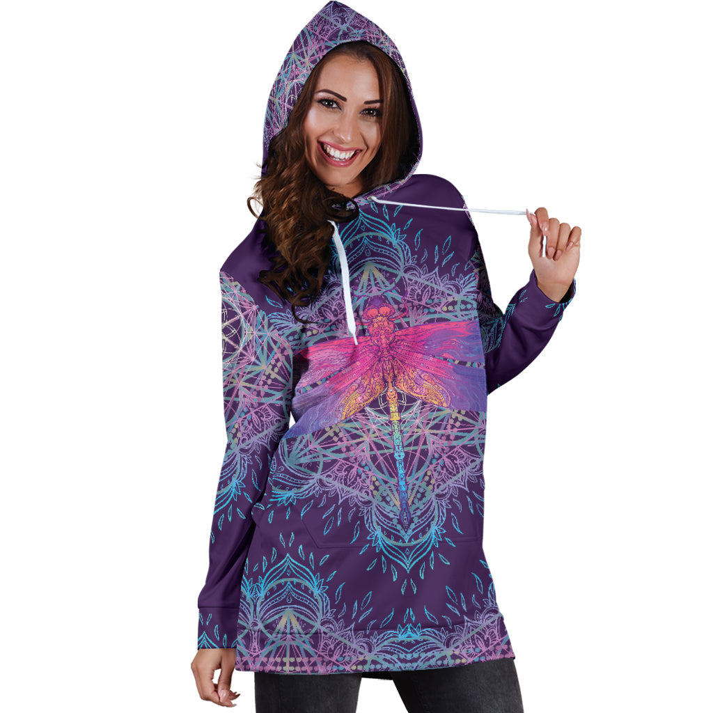 Dragonfly Mandala | Hoodie Dress