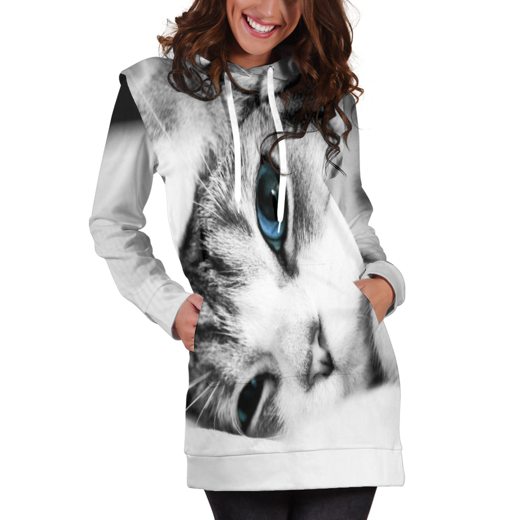 Kitten | Unisex Hoodie Dress