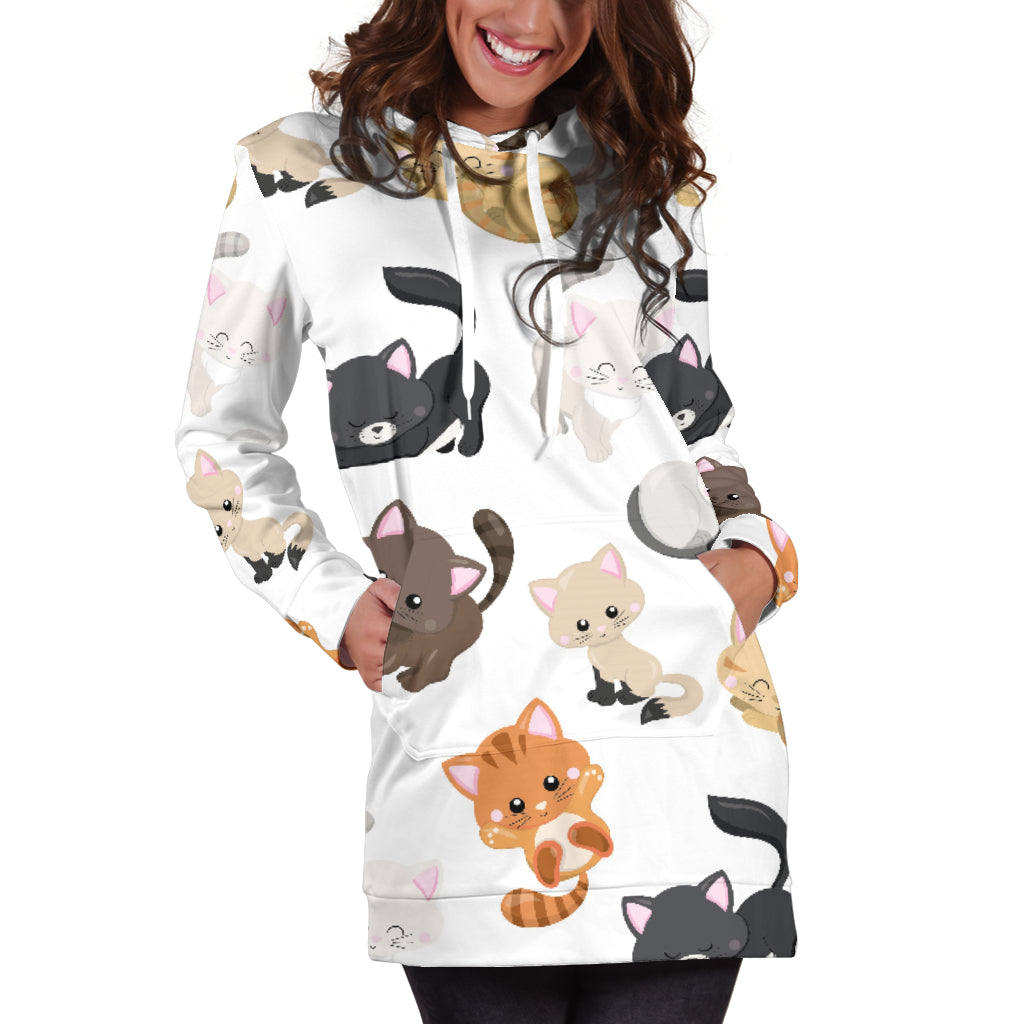 Kitty Kat | Hoodie Dress