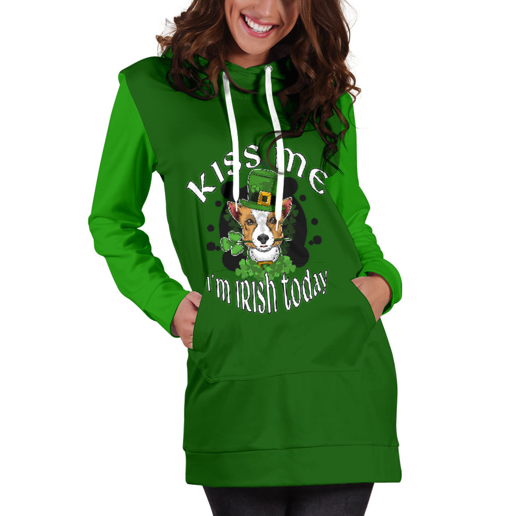 Kiss Me I'm Irish Today | Hoodie Dress