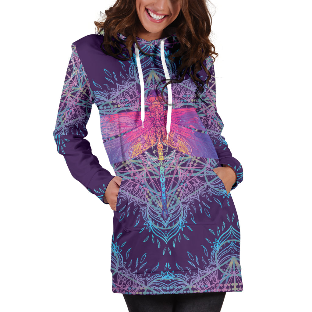 Dragonfly Mandala | Hoodie Dress