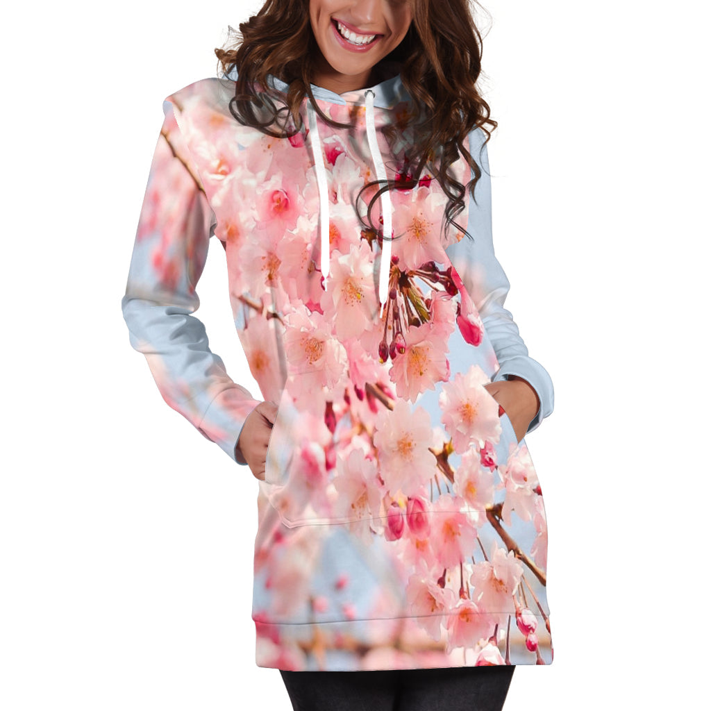 Cherry Blossoms | Unisex Hoodie Dress