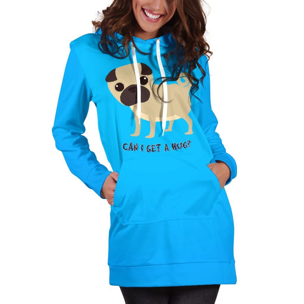 Can I Get a Hug Pug | Hoodie Dress