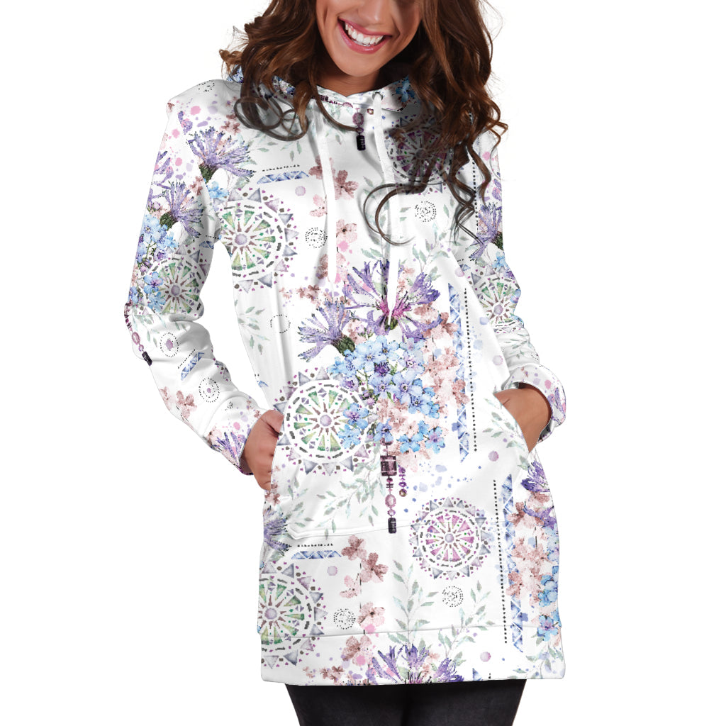 Floral Mandala | Hoodie Dress