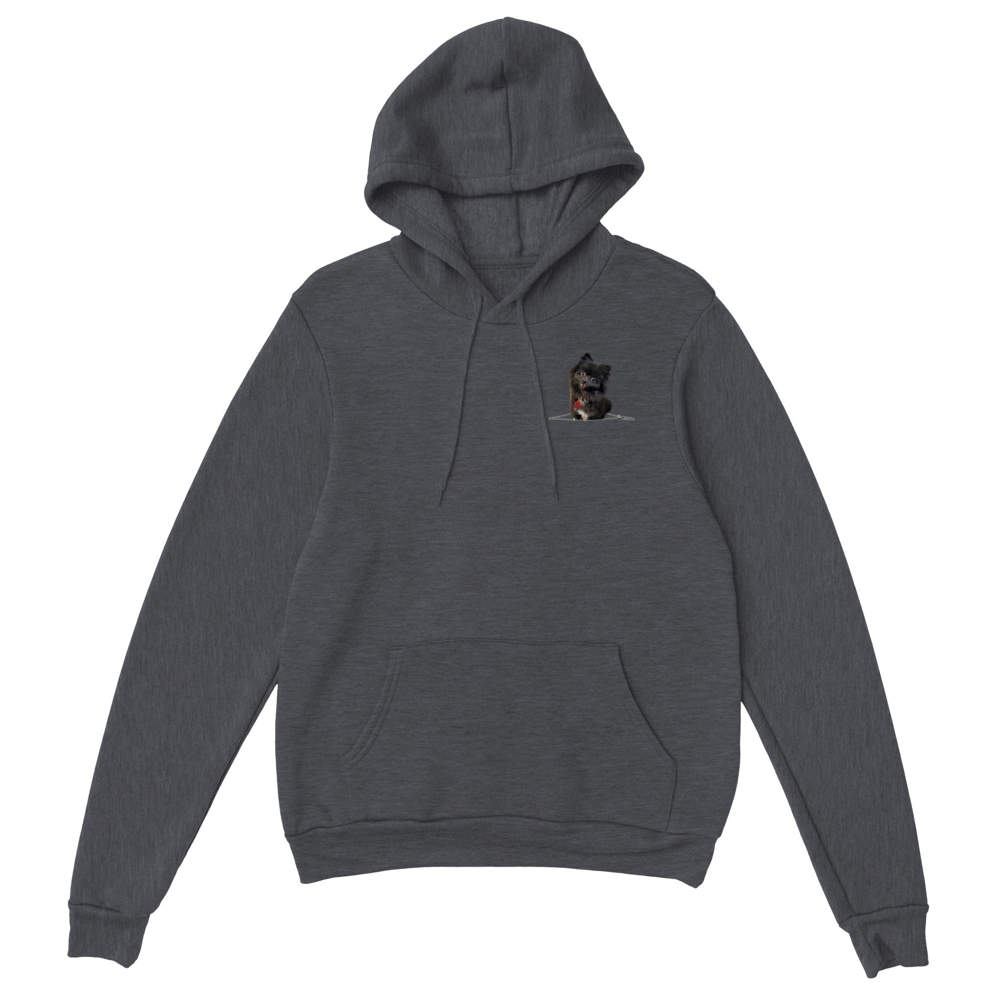 Black Pomeranian | Unisex Zip-Up Hoodie