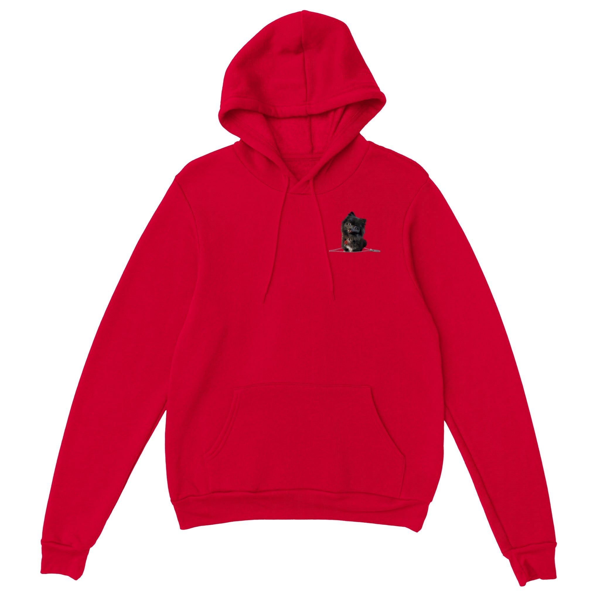 Black Pomeranian | Unisex Zip-Up Hoodie