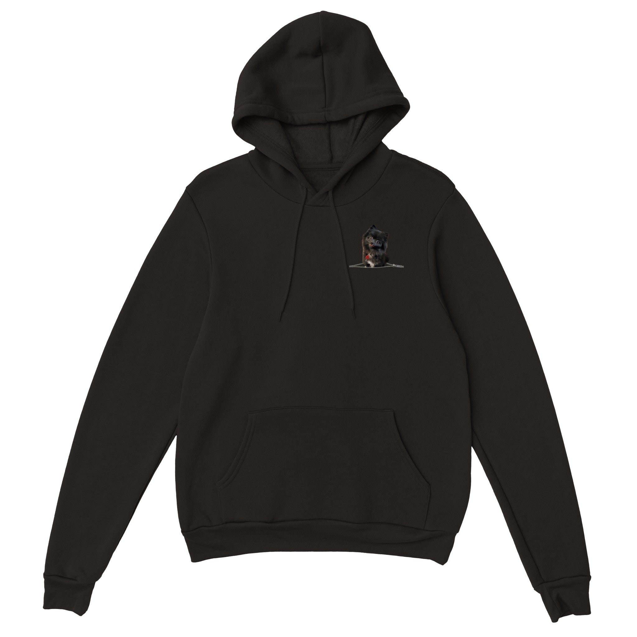 Black Pomeranian | Unisex Zip-Up Hoodie