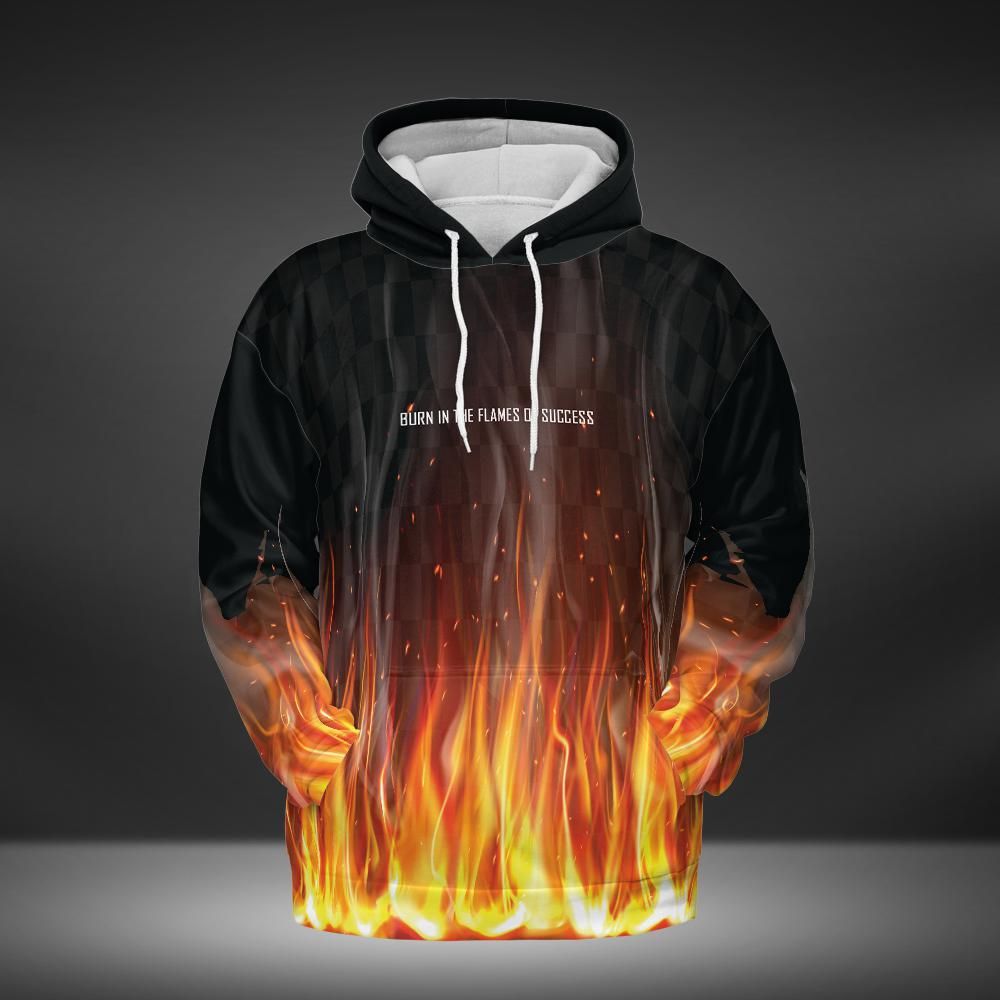 Flames of Success Black | Hoodie